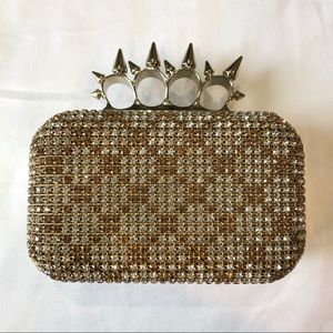 Brass Knuckles Bling Clutch
